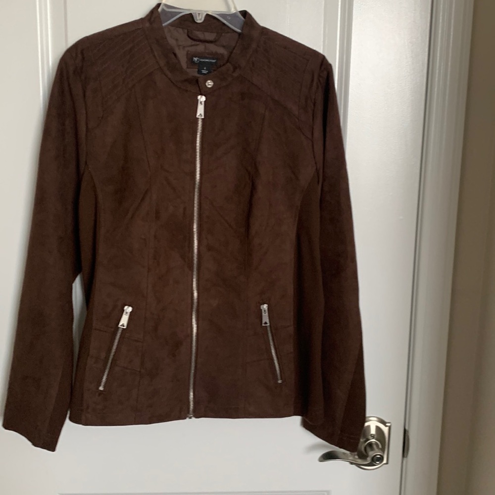 New Directions - jacket with silver zipper and top snap